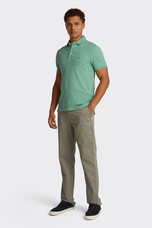 Tommy Hilfiger 1985 poloshirt groen | Slim-fit