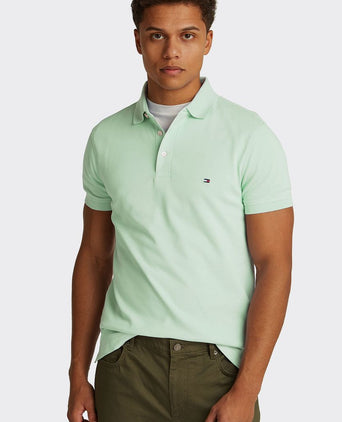 Tommy Hilfiger 1985 poloshirt lichtgroen | Slim-fit