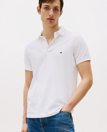 Tommy Hilfiger 1985 poloshirt wit | Slim-fit