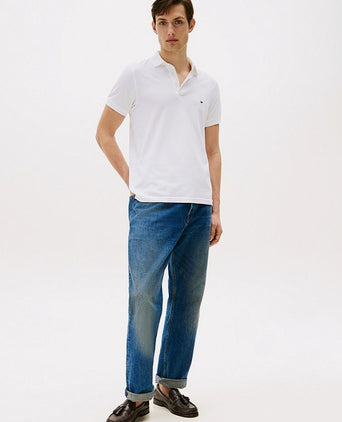 Tommy Hilfiger 1985 poloshirt wit | Slim-fit