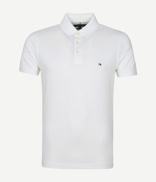 Tommy Hilfiger 1985 poloshirt wit | Slim-fit