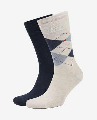 (2-pack) sokken beige melange