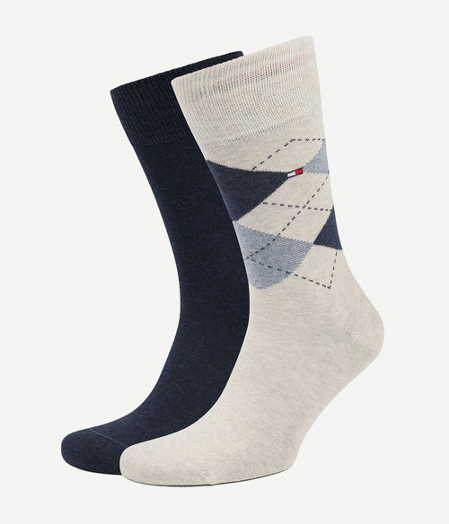 Tommy Hilfiger (2-pack) sokken beige melange