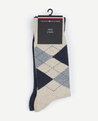 (2-pack) sokken beige melange