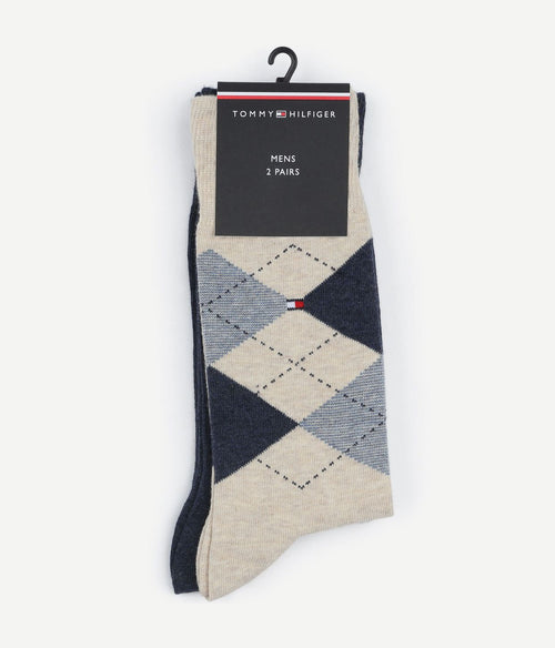 Tommy Hilfiger (2-pack) sokken beige melange