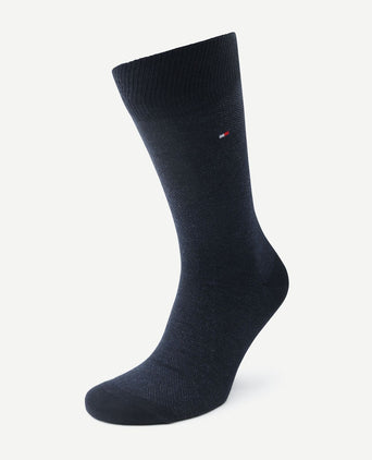 (2-pack) sokken birdseye blauw 001