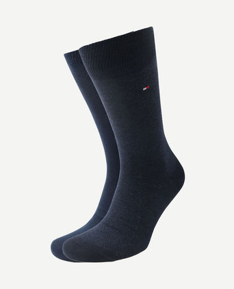 (2-pack) sokken birdseye blauw 001