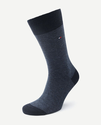 Tommy Hilfiger (2-pack) sokken birdseye blauw 004