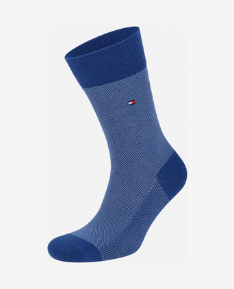 (2-pack) sokken birdseye blauw 033