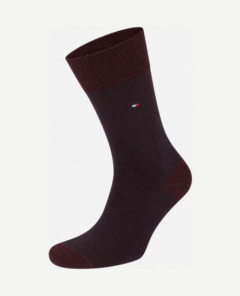 (2-pack) sokken birdseye donkerblauw bordeaux