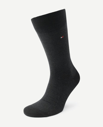 Tommy Hilfiger (2-pack) sokken birdseye zwart