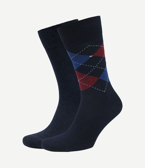 (2-pack) sokken blauw