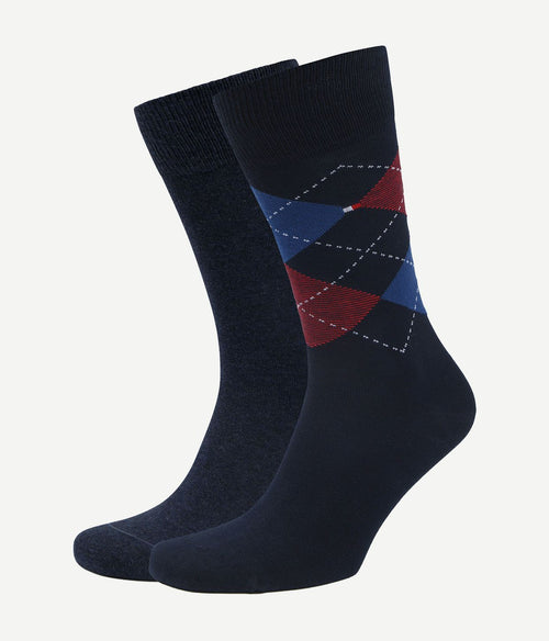Tommy Hilfiger (2-pack) sokken blauw