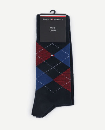 Tommy Hilfiger (2-pack) sokken blauw