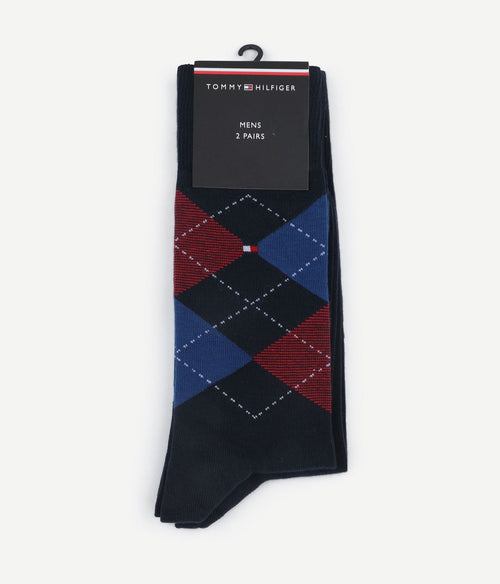Tommy Hilfiger (2-pack) sokken blauw