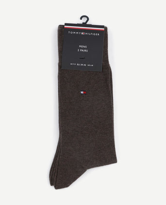 Tommy Hilfiger (2-pack) sokken bruin