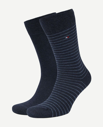 Tommy Hilfiger (2-pack) sokken donkerblauw