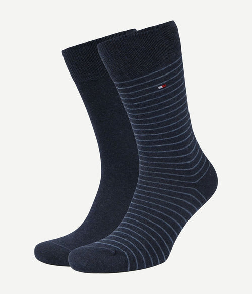 Tommy Hilfiger (2-pack) sokken donkerblauw