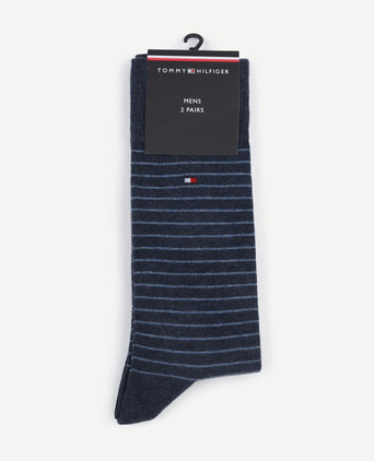 Tommy Hilfiger (2-pack) sokken donkerblauw