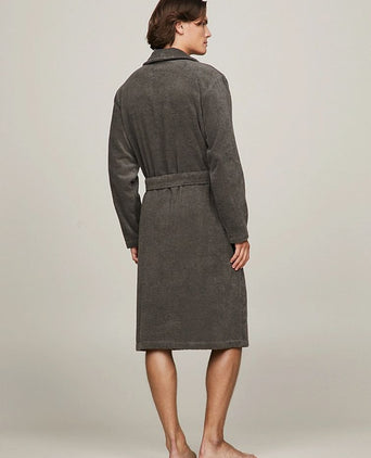 Tommy Hilfiger badjas donkergrijs | Regular-fit