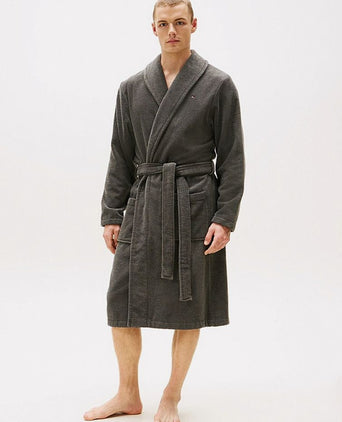 Tommy Hilfiger badjas donkergrijs | Regular-fit