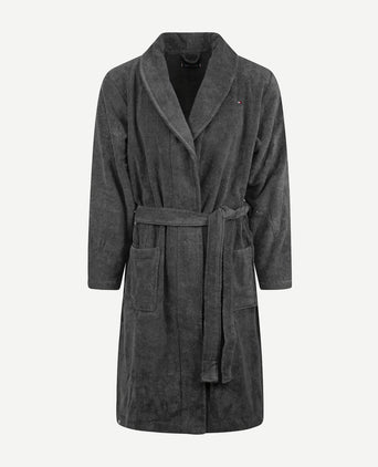 Tommy Hilfiger badjas donkergrijs | Regular-fit