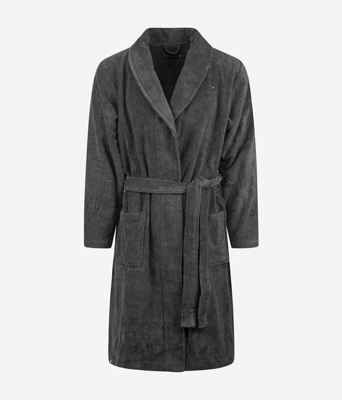 Tommy Hilfiger badjas donkergrijs | Regular-fit