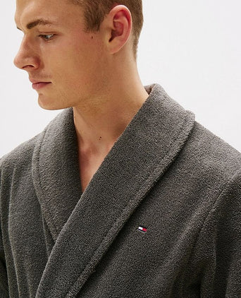 Tommy Hilfiger badjas donkergrijs | Regular-fit