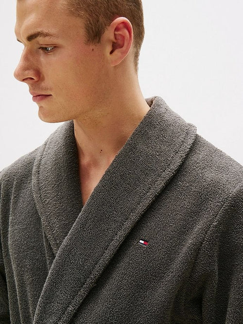 Tommy Hilfiger badjas donkergrijs | Regular-fit