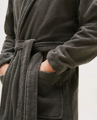 Tommy Hilfiger badjas donkergrijs | Regular-fit