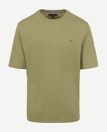 Tommy Hilfiger big & tall logo t-shirt groen | Regular-fit