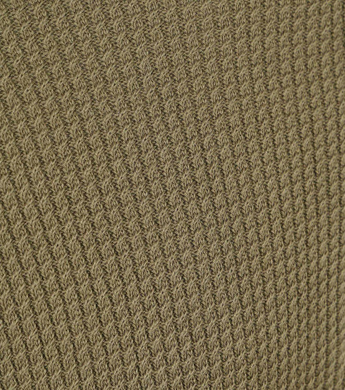 Tommy Hilfiger big&tall halve rits kabel pullover olijfgroen | Regular-fit