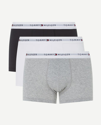 Boxer trunk (3-pack) zwart/white/grey