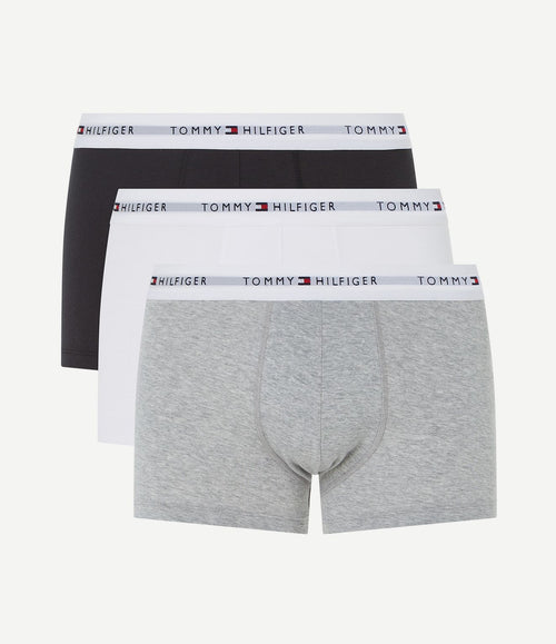 Boxer trunk (3-pack) zwart/white/grey