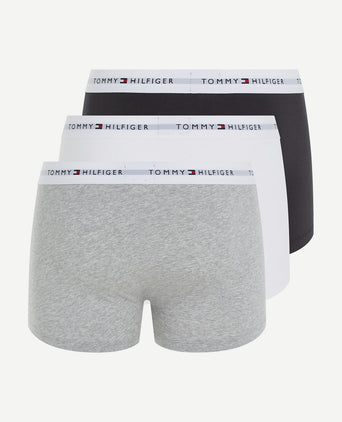 Boxer trunk (3-pack) zwart/white/grey