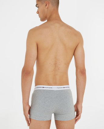 Boxer trunk (3-pack) zwart/white/grey