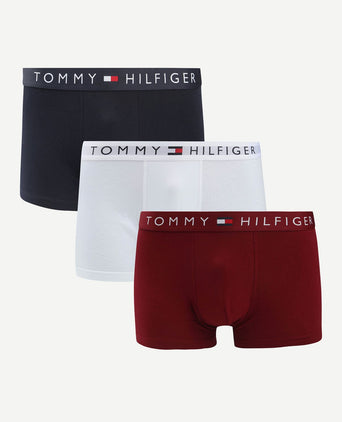 Boxer trunk (3-pack) donkerblauw/white/red