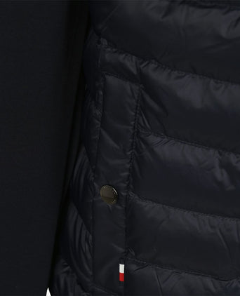 Tommy Hilfiger cardigan mix media jas donkerblauw | Regular-fit