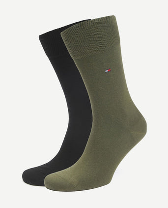 Classic (2-pack) sokken groen zwart
