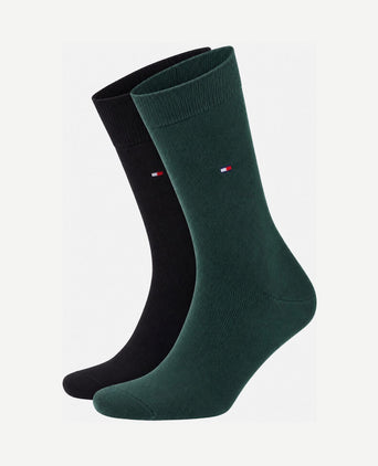 Classic (2-pack) sokken groen zwart