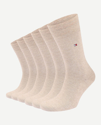 Tommy Hilfiger classic (6-pack) sokken beige