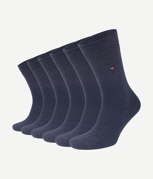 Classic (6-pack) sokken blauw
