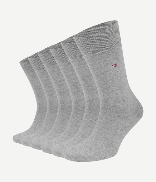 Tommy Hilfiger classic (6-pack) sokken grijs