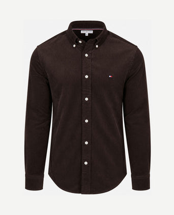 Corduroy overhemd bruin
