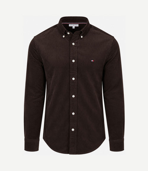 Corduroy overhemd bruin