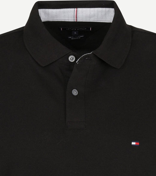 Tommy Hilfiger core 1985 poloshirt zwart | Regular-fit