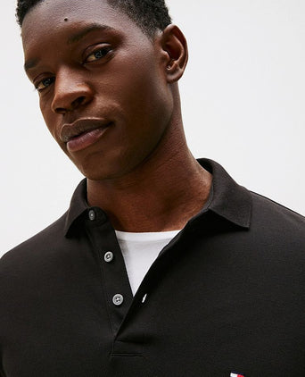 Tommy Hilfiger core 1985 poloshirt zwart | Regular-fit