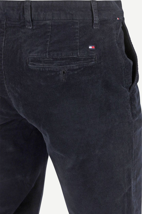 Tommy Hilfiger denton broek corduroy donkerblauw | Regular-fit