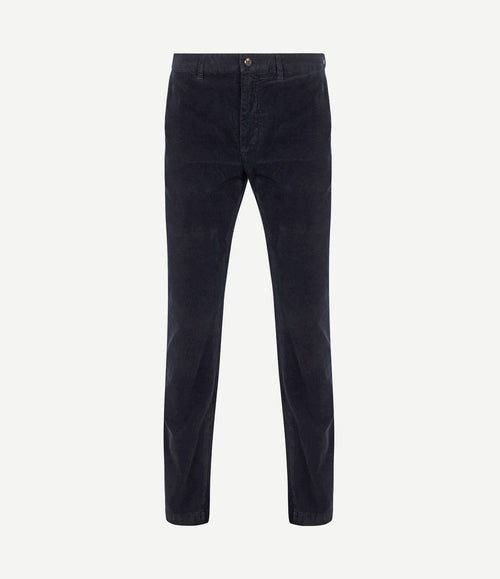 Denton broek corduroy donkerblauw