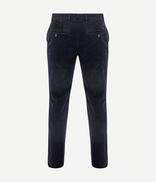 Tommy Hilfiger denton broek corduroy donkerblauw | Regular-fit